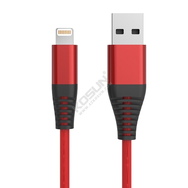 Aluminum+braided lightning cable 